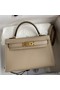 Hermes Kelly Mini II Sellier Handmade Bag In Trench Epsom Calfskin Replica