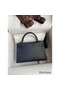 Hermes Kelly Mini II Sellier Tri-color Bag In Black/Blue Indigo/Red Calfskin Replica