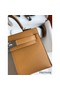 Hermes Kelly Mini II Sellier Tri-color Bag In Taupe/Sesame/Blue Nuit Epsom Calfskin Replica