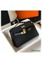 Hermes Kelly Pochette Bag In Black Epsom Leather Replica