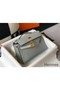 Hermes Kelly Pochette Bag In Blue Glacier Epsom Leather Replica