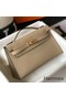 Hermes Kelly Pochette Bag In Gris Tourterelle Epsom Leather Replica
