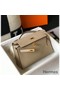Hermes Kelly Pochette Bag In Gris Tourterelle Epsom Leather Replica