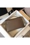 Hermes Kelly Pochette Bag In Taupe Grey Epsom Leather Replica