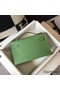 Hermes Kelly Pochette Bag In Vert Criquet Epsom Leather Replica