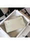 Hermes Kelly Pochette Bag In White Epsom Leather Replica