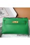 Hermes Kelly Pochette Handmade Bag In Bamboo Swift Calfskin Replica