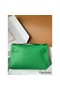 Hermes Kelly Pochette Handmade Bag In Bamboo Swift Calfskin Replica