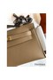 Hermes Kelly Pochette Handmade Bag In Biscuit Swift Calfskin Replica