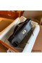 Hermes Kelly Pochette Handmade Bag In Black Lizard Skin Replica