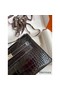 Hermes Kelly Pochette Handmade Bag In Black Shiny Alligator Leather Replica