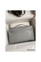 Hermes Kelly Pochette Handmade Bag In Blue Glacier Ostrich Leather Replica