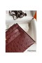 Hermes Kelly Pochette Handmade Bag In Bordeaux Ostrich Leather Replica