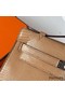 Hermes Kelly Pochette Handmade Bag In Chai Lizard Skin Replica