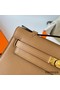 Hermes Kelly Pochette Handmade Bag In Chai Swift Calfskin Replica