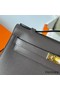 Hermes Kelly Pochette Handmade Bag In Etain Epsom Calfskin Replica