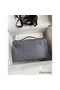 Hermes Kelly Pochette Handmade Bag In Gris Agate Ostrich Leather Replica