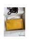Hermes Kelly Pochette Handmade Bag In Jaune Ambre Ostrich Leather Replica