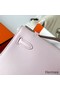 Hermes Kelly Pochette Handmade Bag In Mauve Pale Swift Calfskin Replica