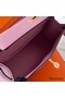 Hermes Kelly Pochette Handmade Bag In Mauve Sylvestre Epsom Calfskin Replica