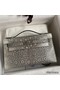 Hermes Kelly Pochette Handmade Bag In Natural Lizard Skin Replica