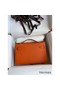 Hermes Kelly Pochette Handmade Bag In Orange Epsom Calfskin Replica
