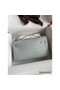 Hermes Kelly Pochette Handmade Bag In Pearl Grey Matte Alligator Leather Replica
