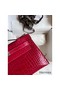 Hermes Kelly Pochette Handmade Bag In Rose Extreme Shiny Alligator Leather Replica