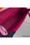 Hermes Kelly Pochette Handmade Bag In Rose Mexico Chevre Mysore Leather Replica
