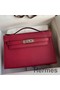 Hermes Kelly Pochette Handmade Bag In Ruby Epsom Calfskin Replica