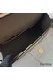 Hermes Kelly Pochette Handmade Bag In Taupe Swift Calfskin Replica