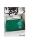 Hermes Kelly Pochette Handmade Bag In Vert Emerald Shiny Alligator Leather Replica