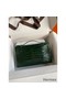 Hermes Kelly Pochette Handmade Bag In Vert Fonce Shiny Alligator Leather Replica