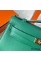 Hermes Kelly Pochette Handmade Bag In Vert Vertigo Swift Calfskin Replica