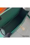 Hermes Kelly Pochette Handmade Bag In Vert Vertigo Swift Calfskin Replica