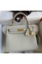 Hermes Kelly Retourne 25 Handmade Bag In Beton Clemence Leather Replica