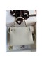 Hermes Kelly Retourne 25 Handmade Bag In Beton Clemence Leather Replica