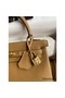 Hermes Kelly Retourne 25 Handmade Bag In Biscuit Clemence Leather Replica