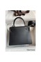 Hermes Kelly Retourne 25 Handmade Bag In Black Swift Calfskin Replica