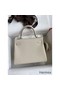 Hermes Kelly Retourne 25 Handmade Bag In Craie Clemence Leather Replica
