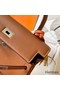 Hermes Kelly Retourne 25 Handmade Bag In Gold Swift Calfskin Replica