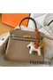 Hermes Kelly Retourne 25 Handmade Bag In Grey Swift Calfskin Replica