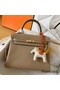Hermes Kelly Retourne 25 Handmade Bag In Grey Swift Calfskin Replica