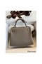 Hermes Kelly Retourne 25 Handmade Bag In Gris Meyer Clemence Leather Replica