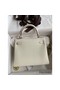 Hermes Kelly Retourne 25 Handmade Bag In Mushroom Clemence Leather Replica