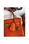 Hermes Kelly Retourne 25 Handmade Bag In Orange Clemence Leather Replica
