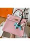Hermes Kelly Retourne 25 Handmade Bag In Pink Swift Calfskin Replica