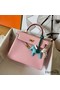 Hermes Kelly Retourne 25 Handmade Bag In Pink Swift Calfskin Replica