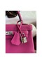 Hermes Kelly Retourne 25 Handmade Bag In Rose Purple Clemence Leather Replica