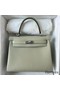 Hermes Kelly Retourne 25 Handmade Bag In Sauge Clemence Leather Replica
